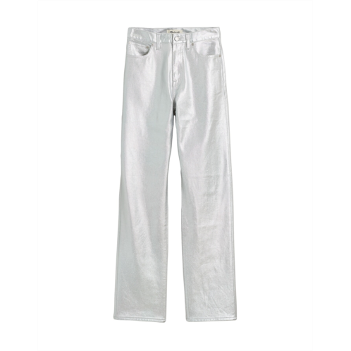 Madewell The 90s Straight Jean in Silver Foil