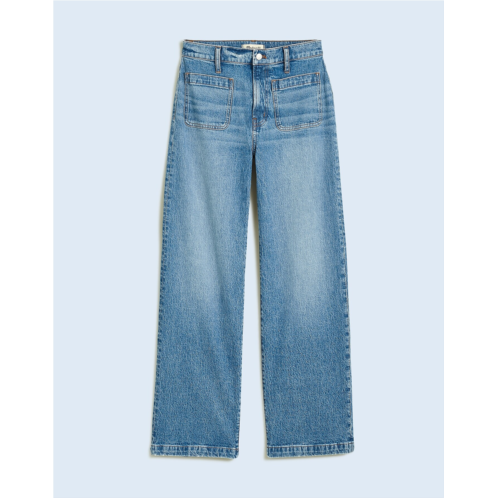 Madewell The Emmett Wide-Leg Full Length Jean: Patch Pocket Edition