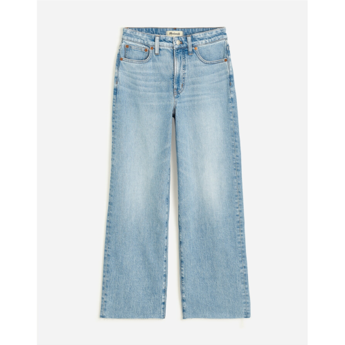 Madewell The Curvy Perfect Vintage Wide-Leg Crop Jean in Altoona Wash: Raw-Hem Edition