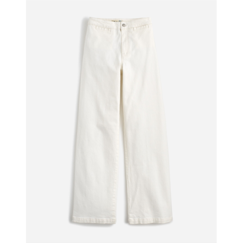 Madewell The Curvy Emmett Wide-Leg Jean in Tile White: Welt Pocket Edition