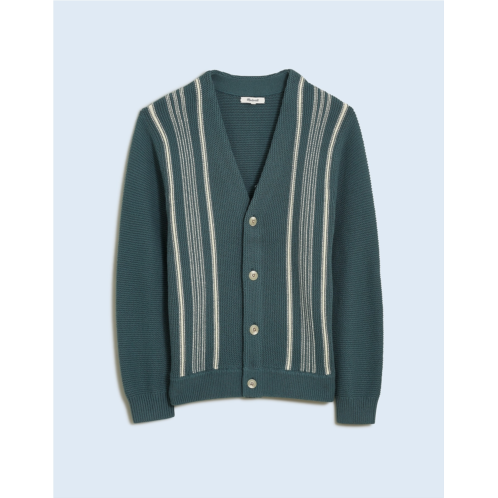 Madewell Cotton-Merino Wool Blend Cardigan in Stripe