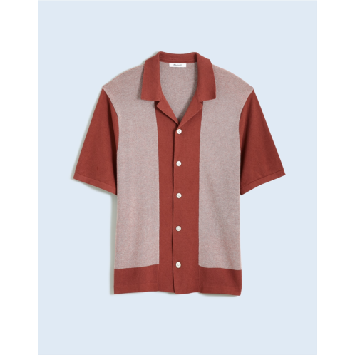 Madewell Colorblock Sweater Polo Shirt