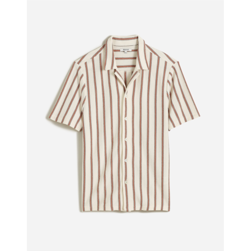 Madewell Easy Short-Sleeve Shirt in Stripe Jacquard