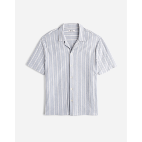 Madewell Easy Short-Sleeve Shirt in Stripe Jacquard