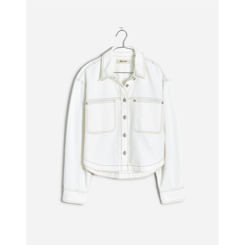 Madewell Denim Long-Sleeve Crop Shirt