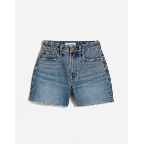 Madewell The Plus Curvy Perfect Vintage Mid-Length Jean Short in Dewberry Wash