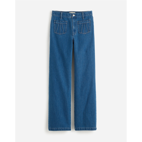 Madewell The Perfect Vintage Wide-Leg Jean in Lape Wash: Patch Pocket Edition