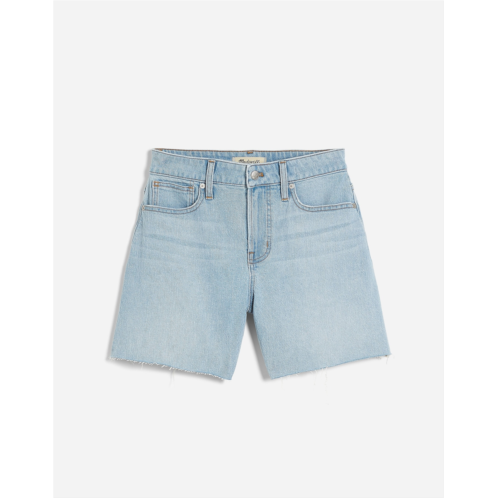 Madewell The Curvy Perfect Vintage Jean Short in Fitzgerald Wash: Raw Hem Edition