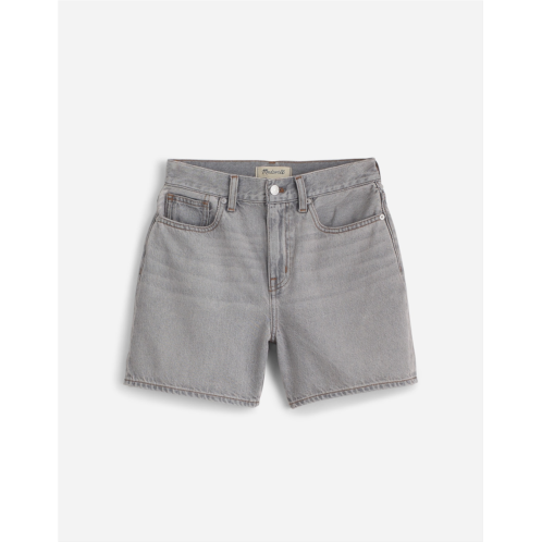 Madewell The 90s Mid-Length Jean Short in Heywood Wash