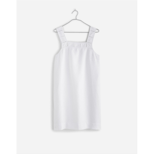 Madewell Embroidered Tank Mini Dress in Linen