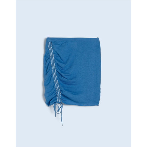 Madewell Zulu & Zephyr Sky Contrast-Knit Mini Skirt
