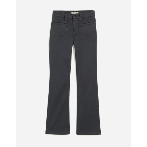 Madewell Kick Out Crop Pants in Garment-Dyed Sateen