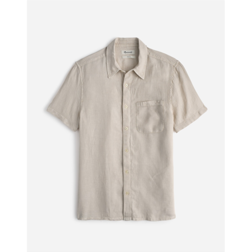 Madewell Easy Short-Sleeve Shirt in Linen
