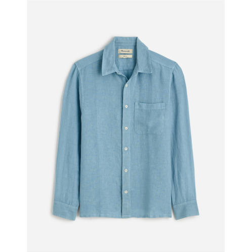 Madewell Linen Long-Sleeve Button-Up Shirt
