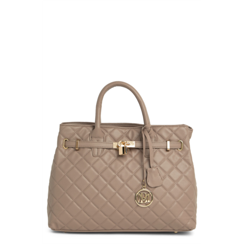 Badgley Mischka Collection Large Diamond Quilted Tote Bag