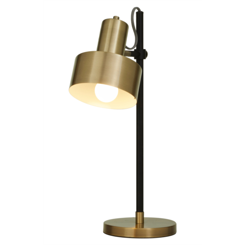 GINGER BIRCH STUDIO Goldtone Metal Spotlight Desk Lamp