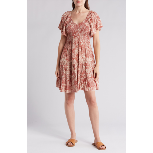 Angie Short Sleeve Tiered Dress