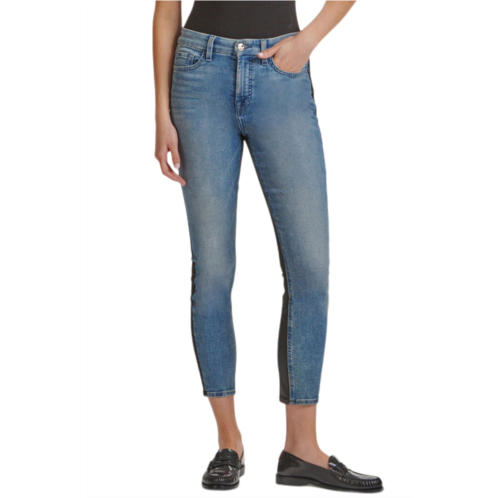 JEN7 by 7 For All Mankind 50/50 Coated Ankle Skinny Jeans