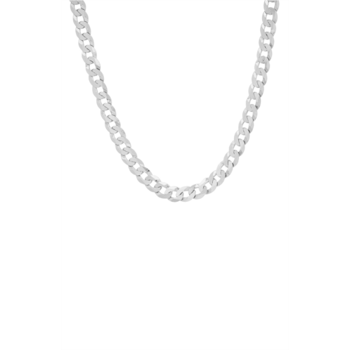 Queen Jewels Mens Sterling Silver Thick Italian Miami Cuban Curb Chain Necklace
