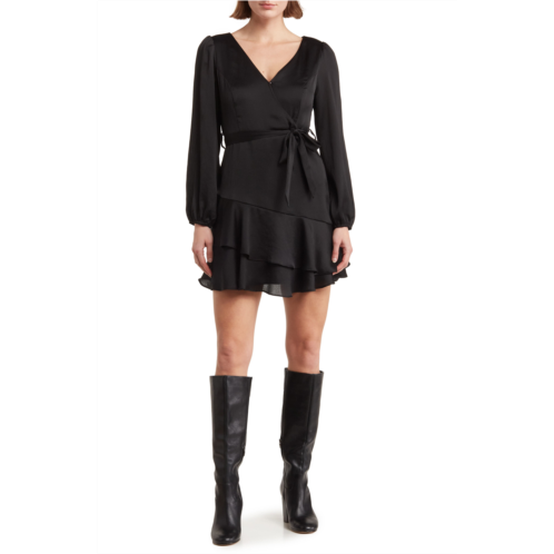 Melrose and Market Ruffle Long Sleeve Faux Wrap Minidress