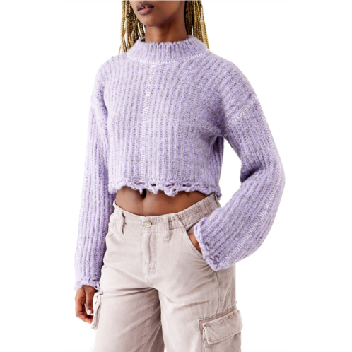 BDG Urban Outfitters Stitch Detail Marled Crop Sweater