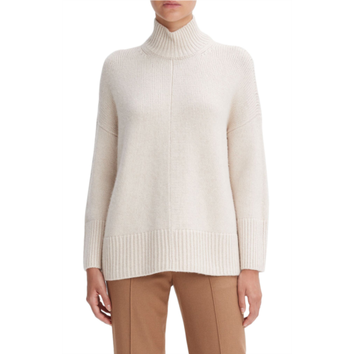 Vince Oversize Wool & Cashmere Turtleneck Tunic Sweater