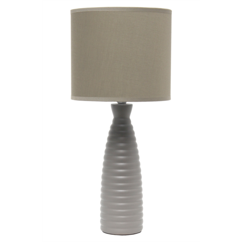 LALIA HOME Taupe Bottle Table Lamp