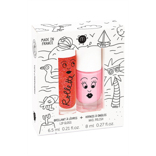 Nailmatic Kids Nail Polish & Rollette Lip Gloss Set