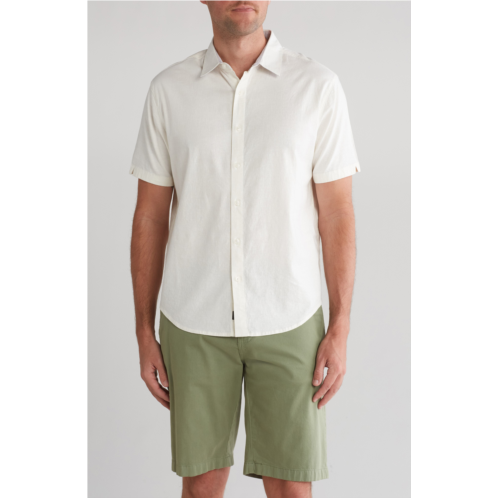 PTO Island Short Sleeve Linen Blend Shirt