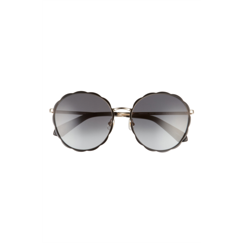 Kate Spade New York cannes 57mm gradient round sunglasses