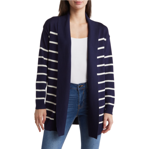 Vigoss Open Front Stripe Cardigan