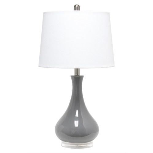 LALIA HOME Grey Droplet Table Lamp