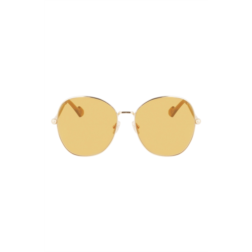 Lanvin Arpege 59mm Tinted Round Sunglasses