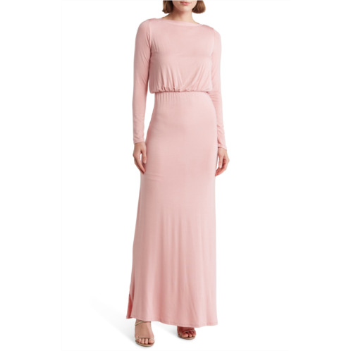 GO COUTURE Long Sleeve Maxi Dress