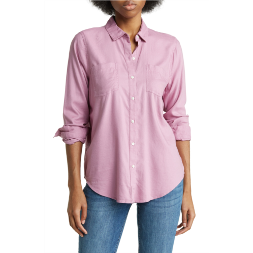 Lucky Brand Solid Button Front Shirt