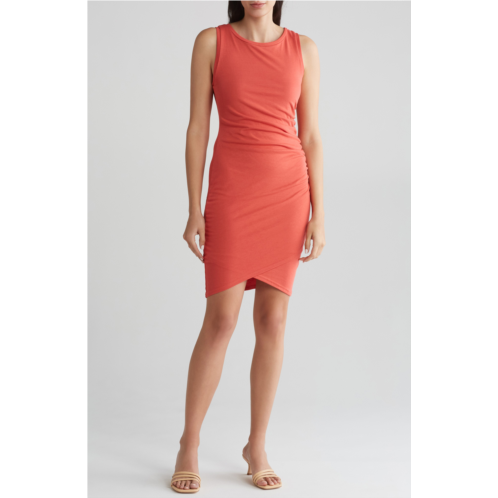 Melrose and Market Leith Ruched Body-Con Sleeveless Dress