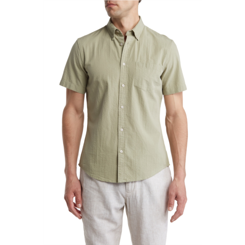 14th & Union Short Sleeve Seersucker Button-Down Shirt