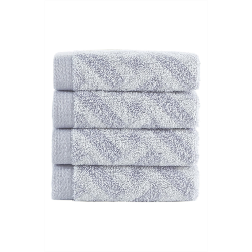 Brooks Brothers Crisscross Stripe 4-Pack Turkish Cotton Hand Towels