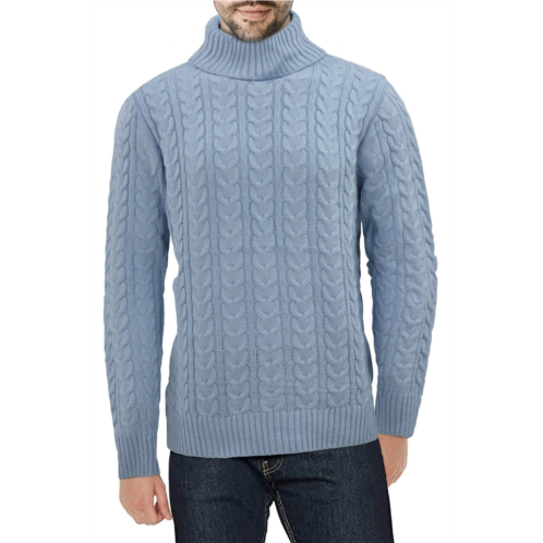 XRAY Cable Knit Turtleneck Sweater