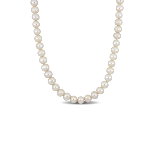 DELMAR Mens 9 9.5mm Cultured Freshwater Pearl Necklace