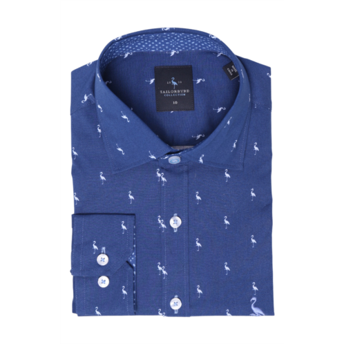 TailorByrd Kids Bird Long Sleeve Button-Up Shirt