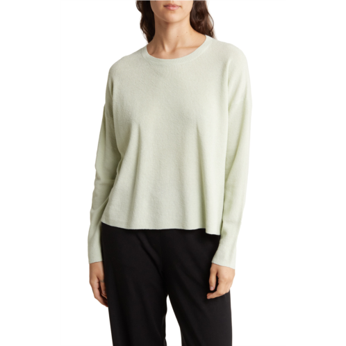 Eileen Fisher Organic Linen Blend Long Sleeve Top