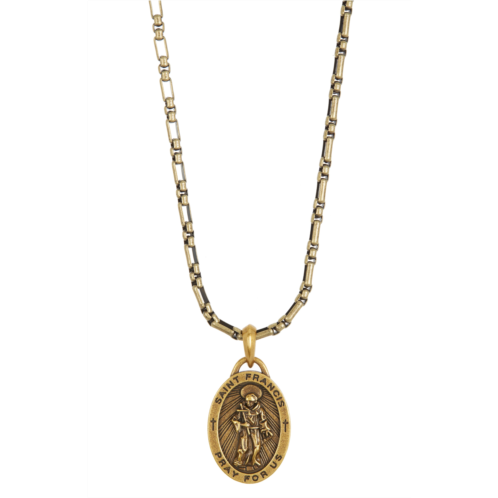 AMERICAN EXCHANGE St. Francis Oval Medallion Pendant Necklace