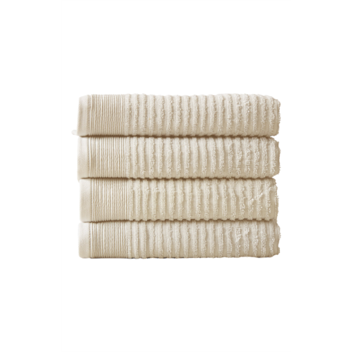 Woven & Weft Set of 4 Textured Bath Towels
