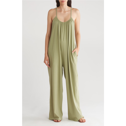 Melrose and Market Slouchy Wide Leg Organic Cotton Jumpsuit