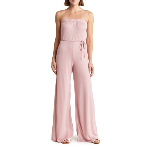 GO COUTURE Strapless Tube Jumpsuit