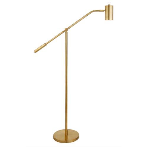 HUDSON AND CANAL Willis Brass Pharmacy Floor Lamp with Boom Arm