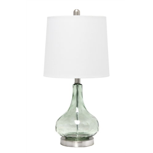 LALIA HOME Rippled Glass Table Lamp