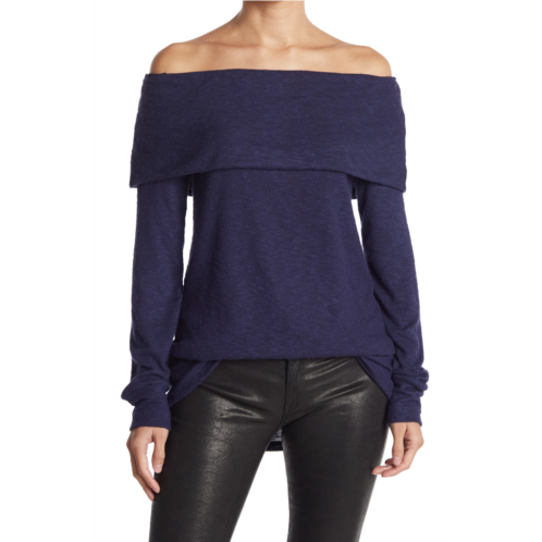 GO COUTURE Popover Off-the-Shoulder Sweater