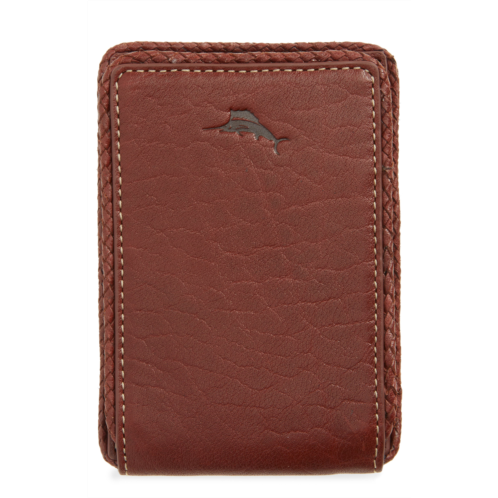 Tommy Bahama Braided Edge Leather Bifold Wallet